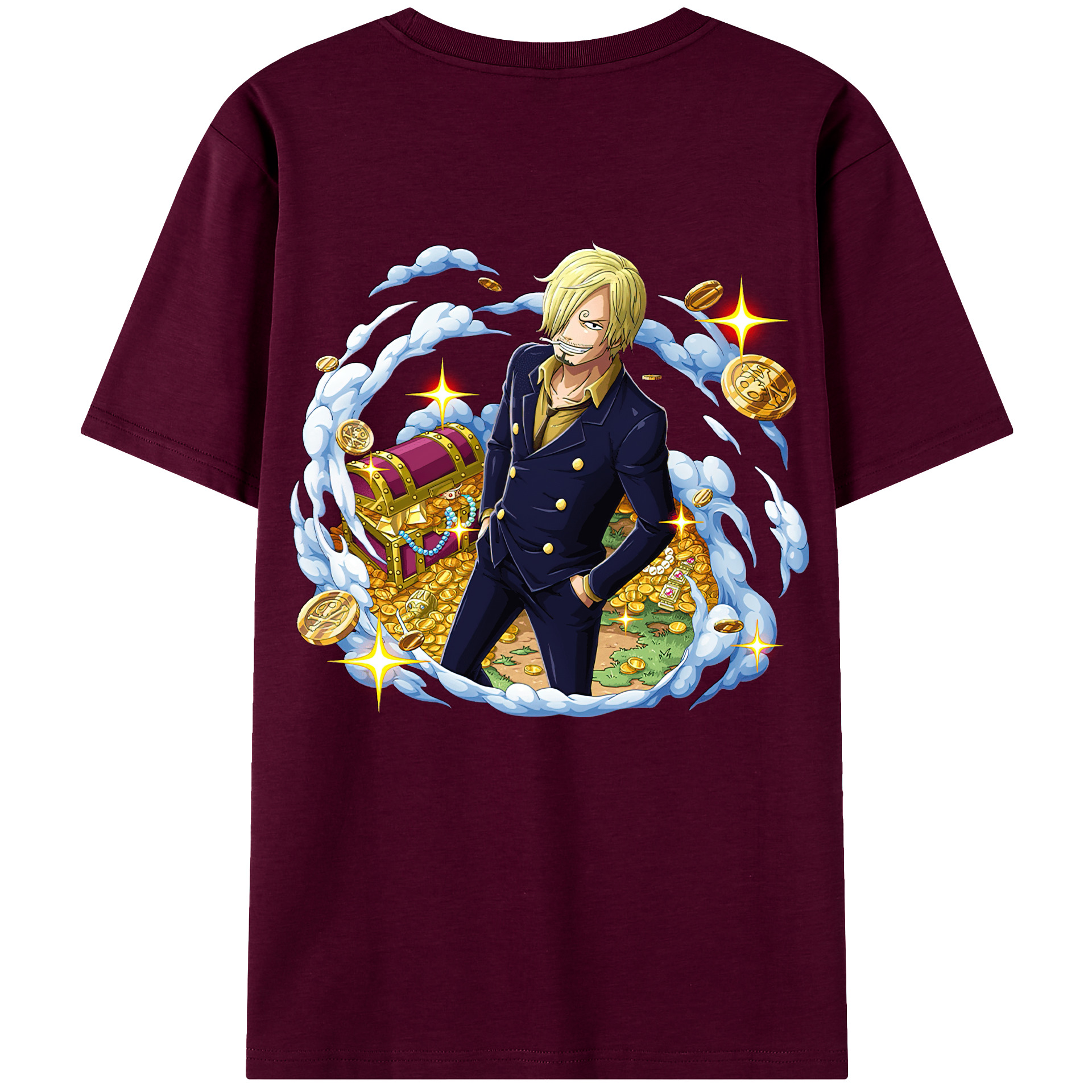 （画像用） ワンピース サンジ ONE PIECE Sanji レディース半袖Tシャツ(バックプリント)